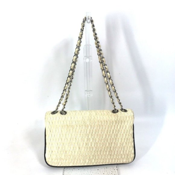 CHANEL CC CC Mark Chain bag Crossbody Double Chain Shoulder Bag White/SilverHW - Picture 2 of 16